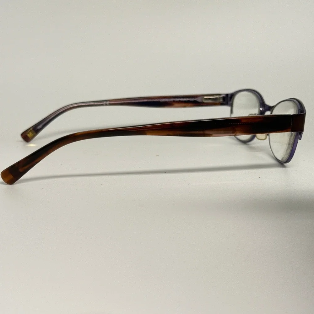 Marchon NYC Uptown Carnegie 210 Eyeglasses Purple‎ Tortoise 51-17-135 Frames